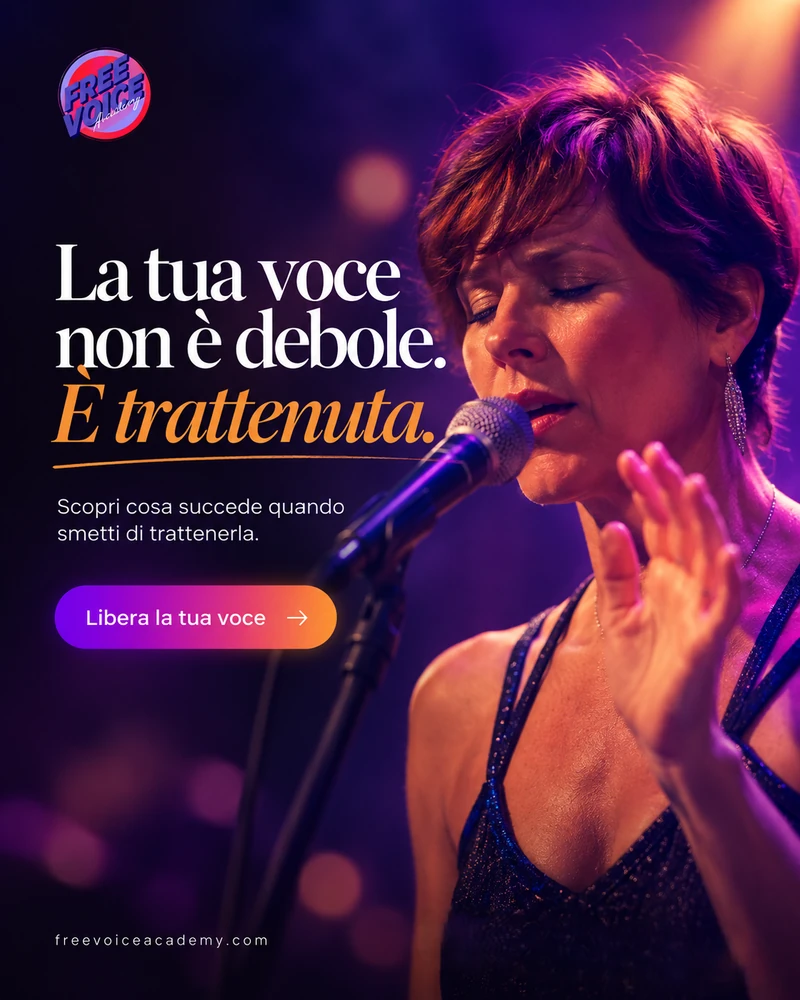 Libera tu voz: una cantante al micrófono
